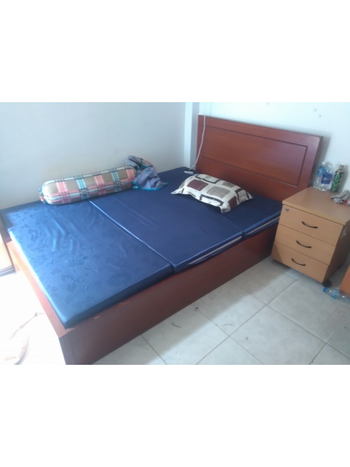 Thanh Lý Giường Gỗ MFC 1m4 Cũ Giá Rẻ